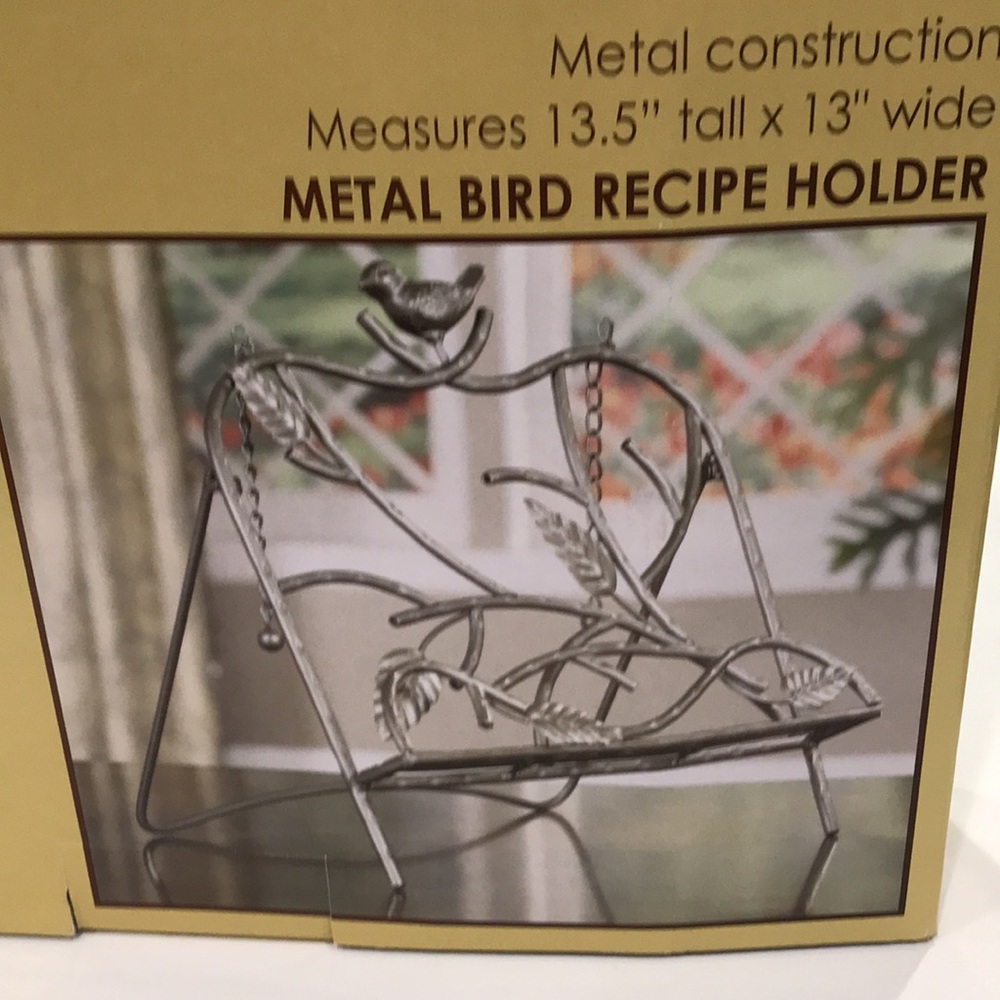 Kirkland’s Metal Bird Recipe Holder